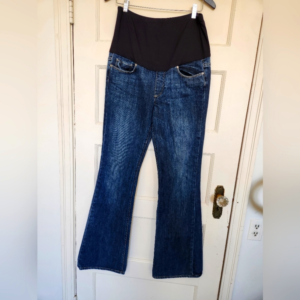 Paige Laurel Canyon Maternity Jeans Size 30 34" inseam